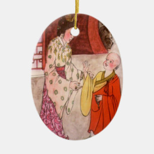 Pequeno Ornamento Monge Budista