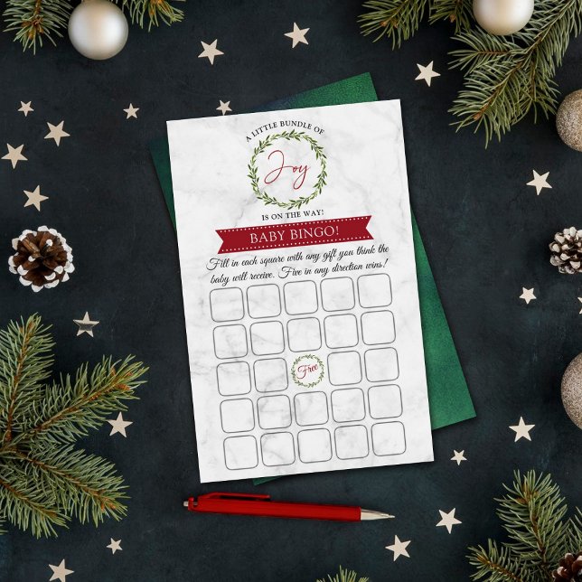 Pequeno Pacote De Alegria Chá de fraldas De Natal  (Criador carregado)