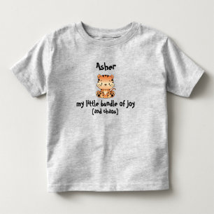 Pequeno pacote de alegria Tiger Toddler T-Shirt jo