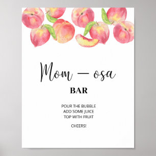 Pequeno pêssego \ Poster do bar da Mãe-osa