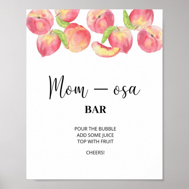 Pequeno pêssego \ Poster do bar da Mãe-osa (Frente)