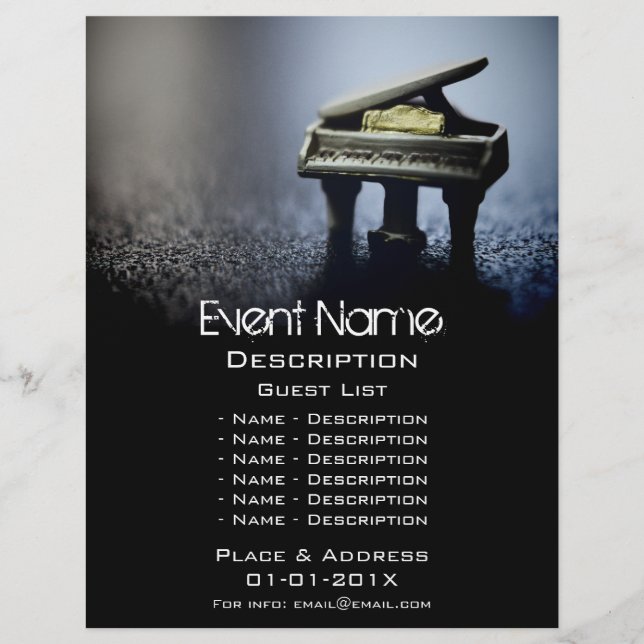 Pequeno Piano Flyer (Frente)