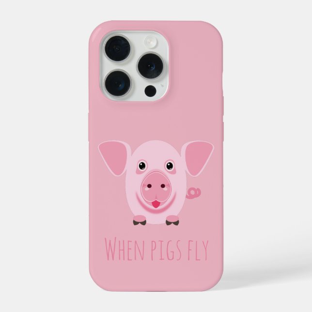 Pequeno porco rosa feliz e fofo (Verso)