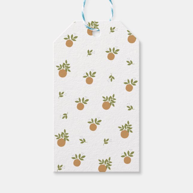 Pequeno Portazinho Laranja/Obrigado Dando Etiqueta (Frente)