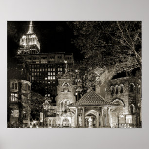 PEQUENO Poster DE GRANDE CIDADE DA IGREJA (Matte)