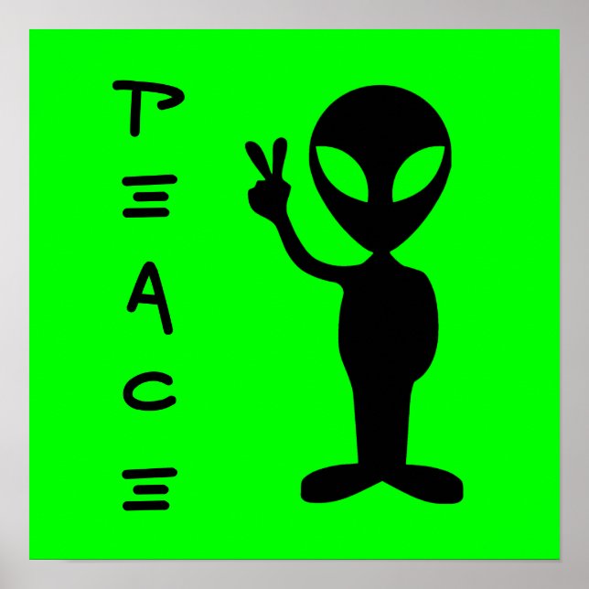 Pequeno Poster de Homem Verde (Frente)