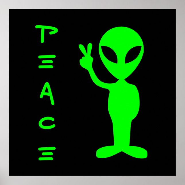 Pequeno Poster de Homem Verde (Frente)