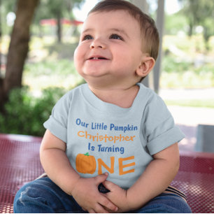 Pequeno primeiro aniversario de Abóbora Camiseta