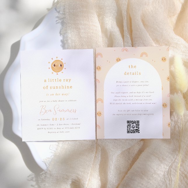 Pequeno Raio Sol Orçamento Chá de fraldas de Garot (Criador carregado)