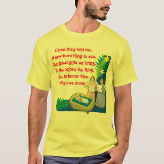 Pequeno Rapaz Baterista Lita em T-shirts e present