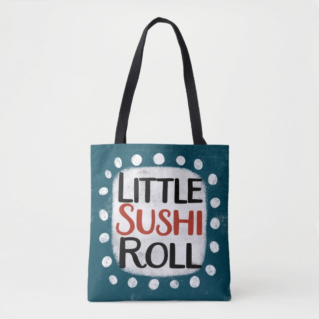 Pequeno Saco Rolo Tote Bag (Frente)