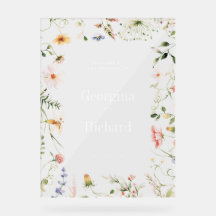 Pequeno Sinal de Boas-vindas do Casamento do Jardi