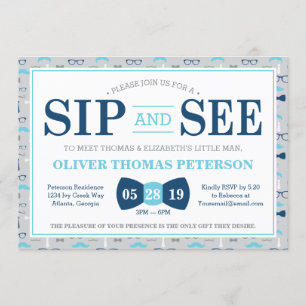 Pequeno Sip e veja o convite para Chás de fraldas