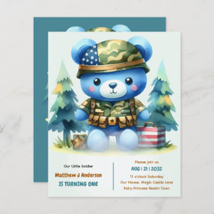 Pequeno Soldado virando um - primeiro aniversario 