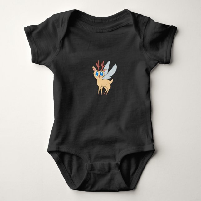 Pequeno Top de Bebê Fada Cervo (Frente)