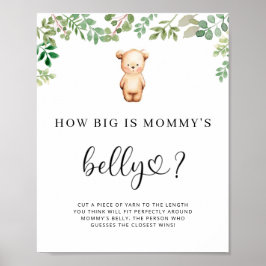 pequeno urso como é grande o poster do jogo da bar