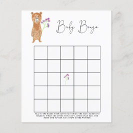 Pequeno Urso - jogo de bingo Chá de fraldas