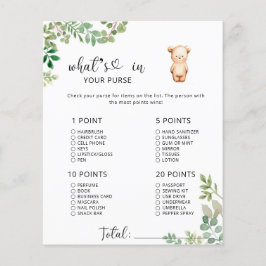 Pequeno urso que está no seu jogo de chá de fralda