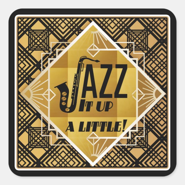 pequenos adesivos de jazz (Frente)