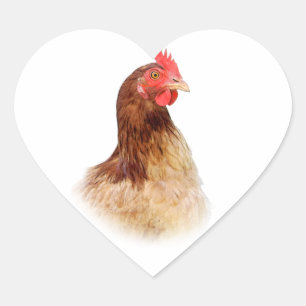 Pequenos adesivos Red Hen