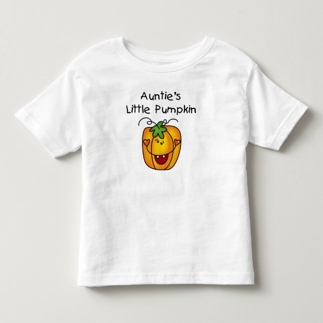 Pequenos Camisetas de abóbora da tia e presentes (Frente)