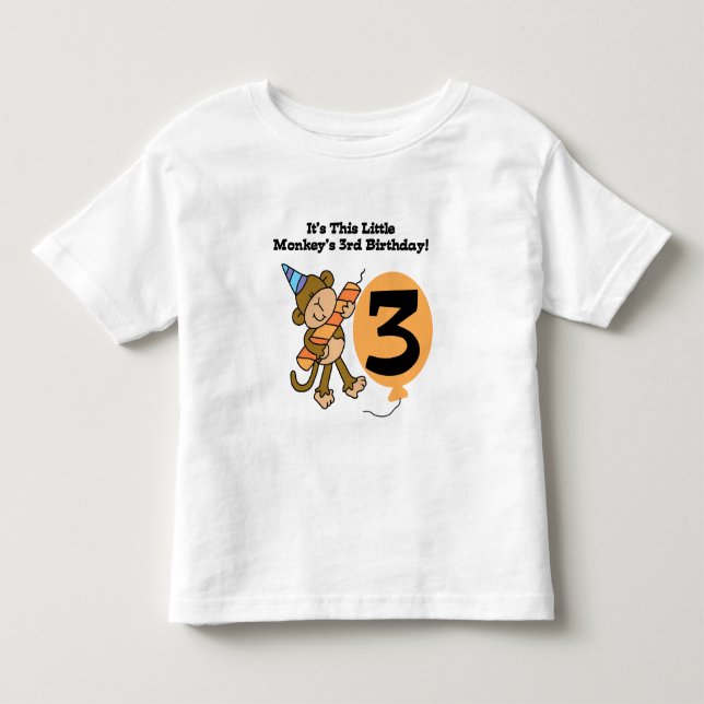 Pequenos Camisetas de aniversário de 3 anos de mac (Frente)