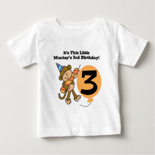 Pequenos Camisetas de aniversário de 3 anos de mac