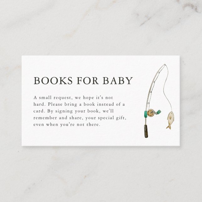 Pequenos Chás de fraldas de pescador para cartão d (Frente)