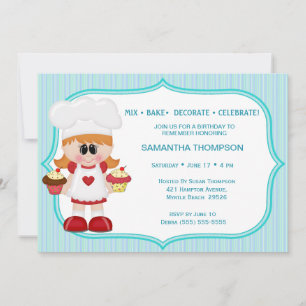 Pequenos Convites de Aniversário do Chef