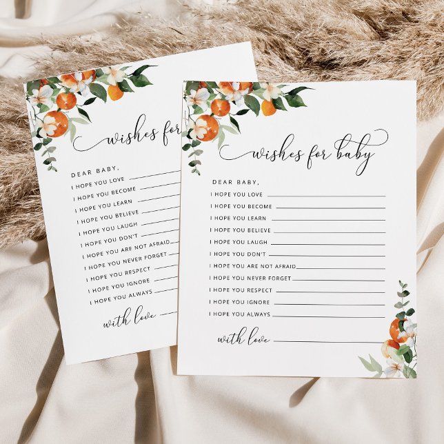 Pequenos desejos bonitos para o cartão de bebê (Criador carregado)