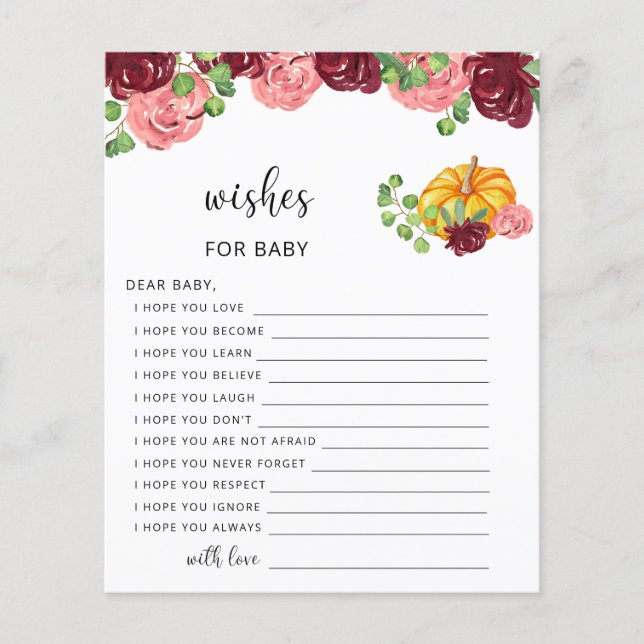 Pequenos desejos de queda de abóbora (Frente)