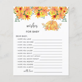 Pequenos desejos de queda de abóbora