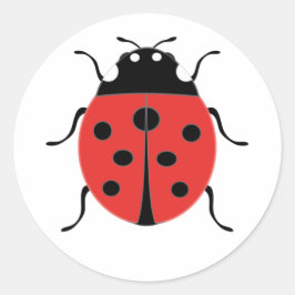 Pequenos e bonitos adesivos de joaninha!