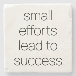 Pequenos Esforços Porta copos de Pedra Marble