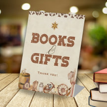 Pequenos livros de Chá de fraldas de cowboy ociden