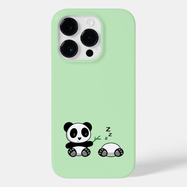 Pequenos Pandas Bonitos em Verde (Verso)