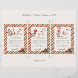 Pequenos Papais noeis e letras Elf DIY