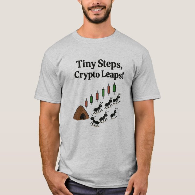 Pequenos passos Cripto salta T-Shirt (Frente)