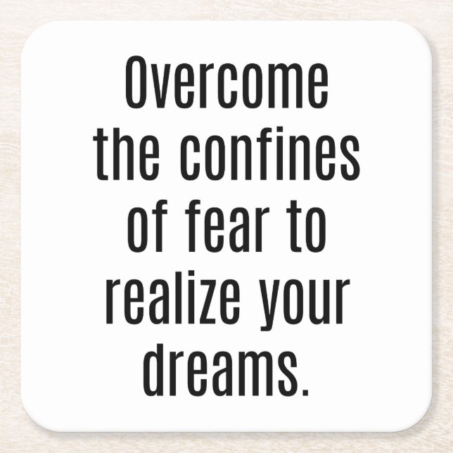 Perceba Seus Sonhos Porta-Copos de Papel (Frente)