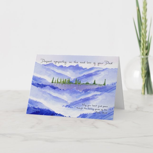 Perda de Cartão de condolências, Cartão de condolê (Frente)