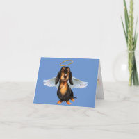 PERDA DE CARTÃO DE CONDOLÊNCIAS DACHSHUND