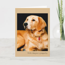 Perda de Cartão de condolências do cão
