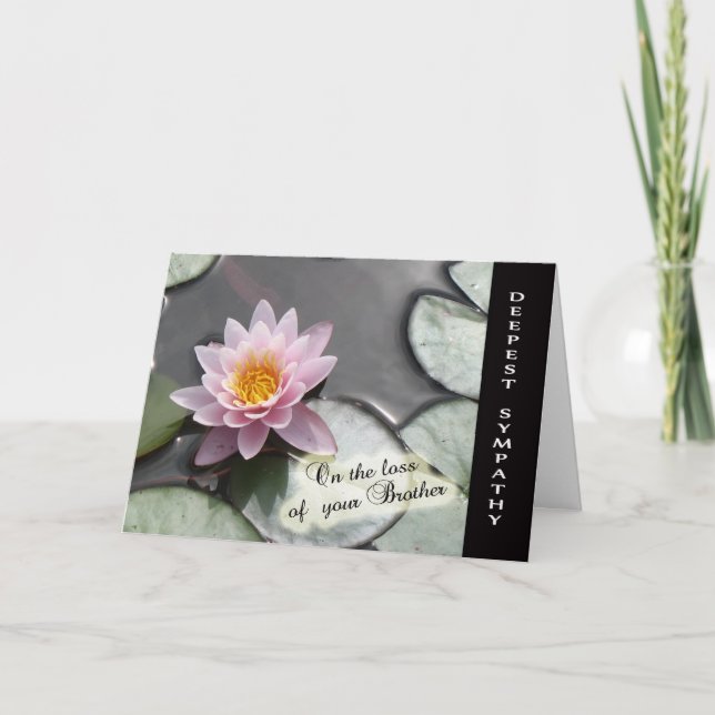 Perda de irmão - com Cartão de condolências o mais (Frente)