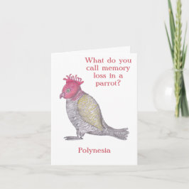 Perda de memória engraçada Aniversário ou Cartão d