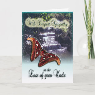 Perda de tio - com o Cartão de condolências mais p
