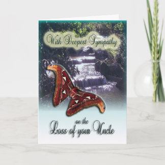 Perda de tio - com o Cartão de condolências mais p