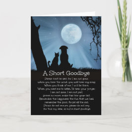 Perda espiritual de Cão, Cartão de condolências de