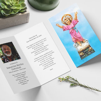 Perda Funeral Nino Jesus Cartões de condolências d