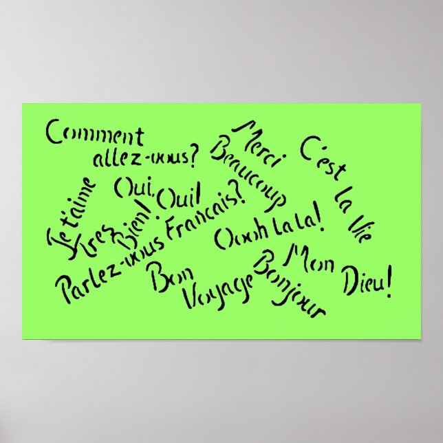 Perdão Meu Francês ~ Poster / Impressão (Frente)