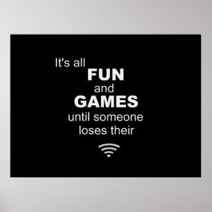 Perdendo o Poster da Internet WiFi - Preto